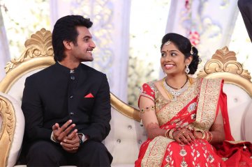 Hero Aadi Wedding Reception Photos